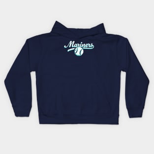 Retro Mariners offset Kids Hoodie